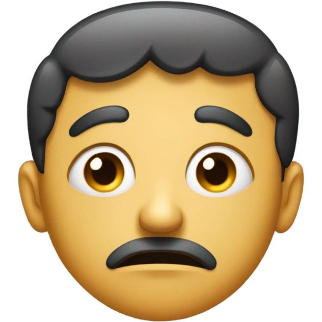 Disappointed face emoji