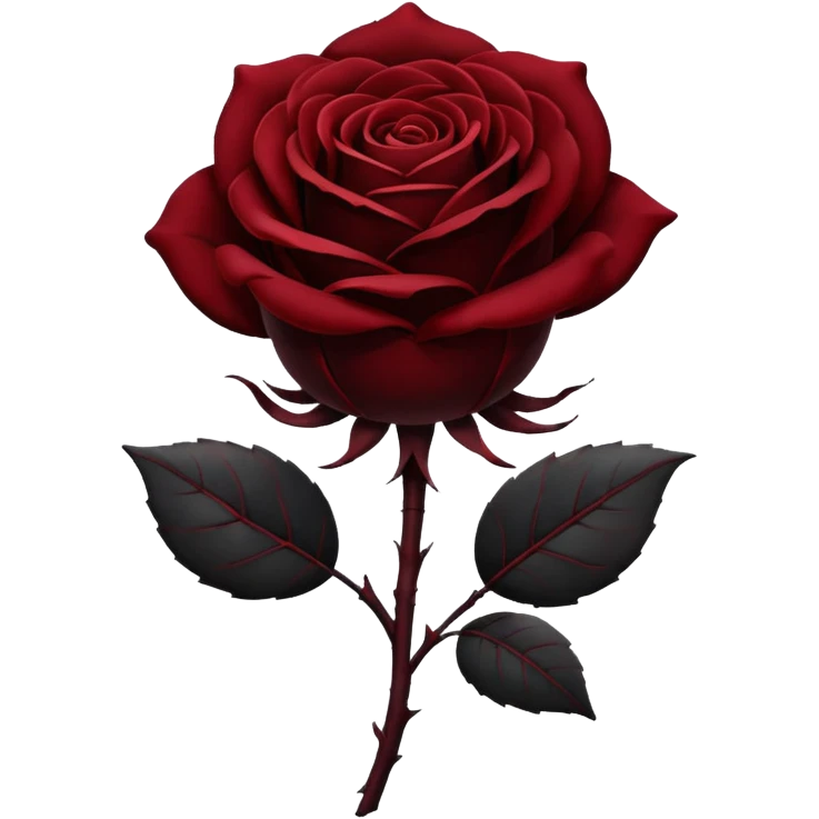 Black rose emoji