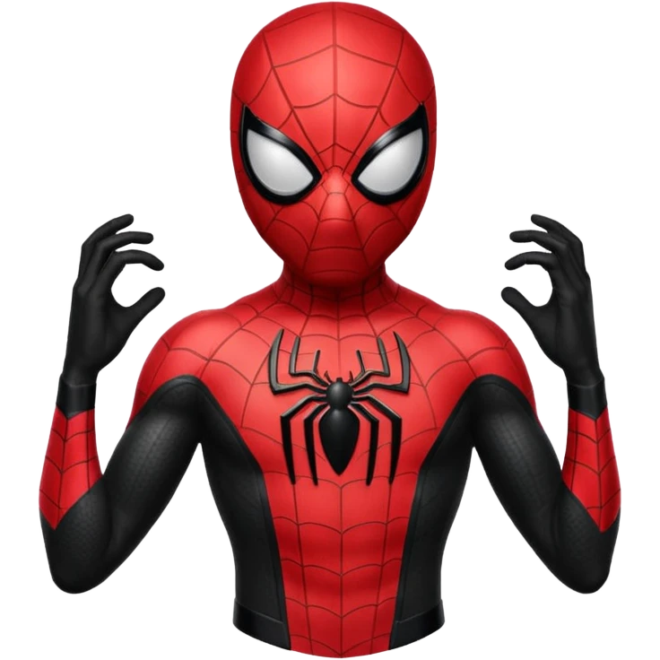 Black Spider man emoji