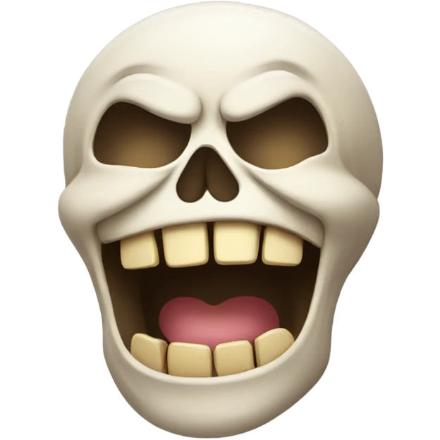 skull emoji that is laughing  emoji