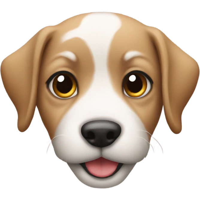 Christmas puppy emoji
