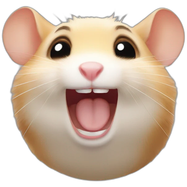 hamster face laughing emoji