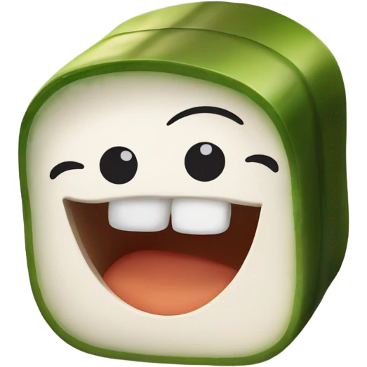 Smiling sushi emoji