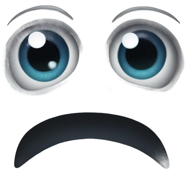 a one eye monster crying emoji