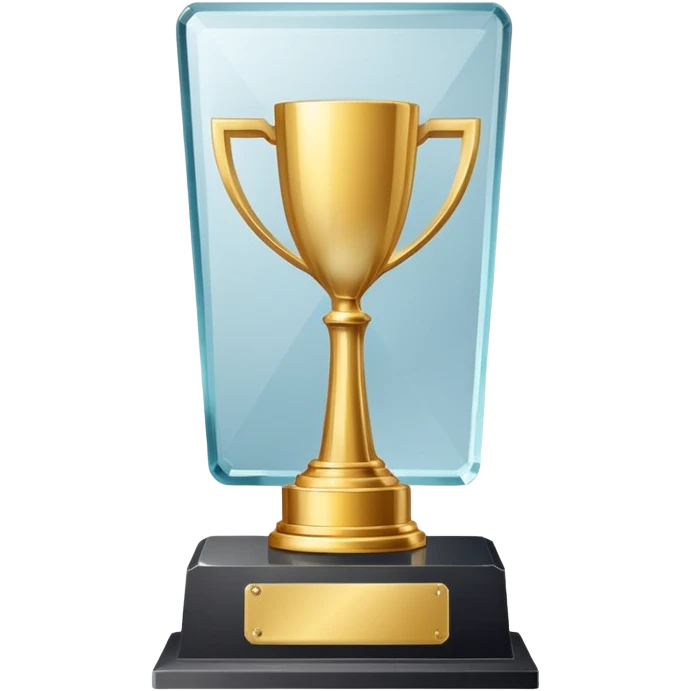 Rectangle glass trophy emoji