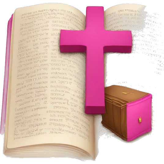 pink bible emoji