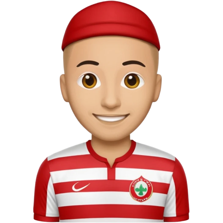 Create me an emoji that wears wydad shirt emoji