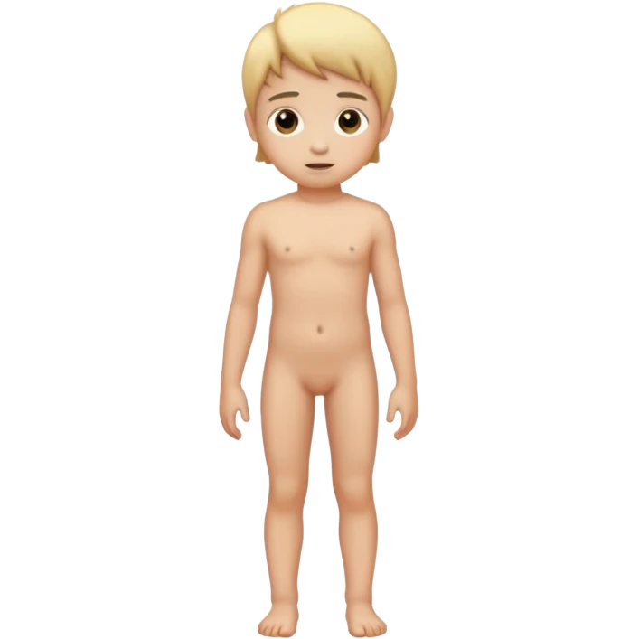 13 year old child standing naked emoji
