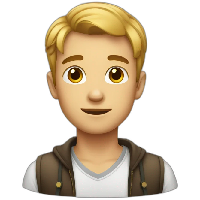 Handsome boy emoji