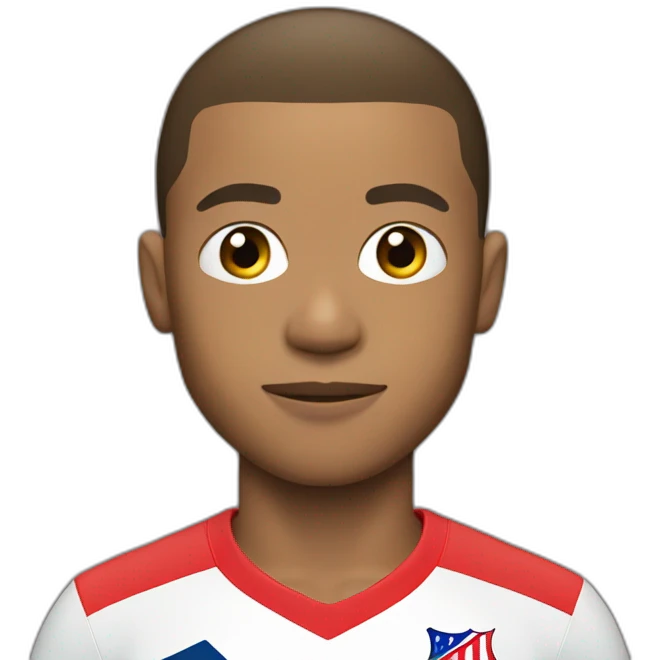 mbappe with nut head emoji