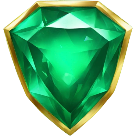Shiny emerald  emoji