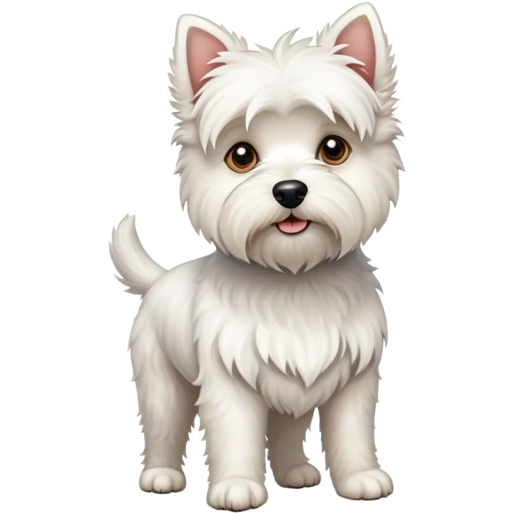 white terrier dog emoji