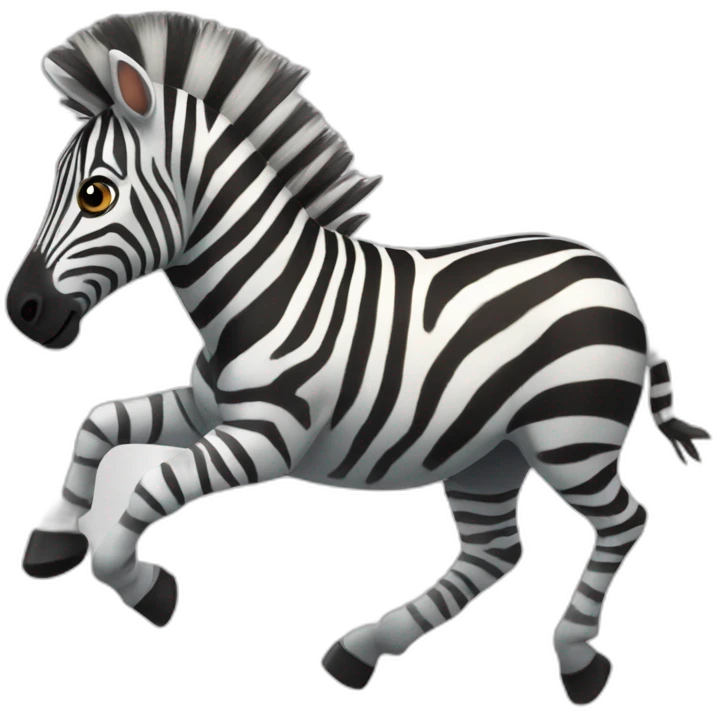 Zebra Galloping emoji