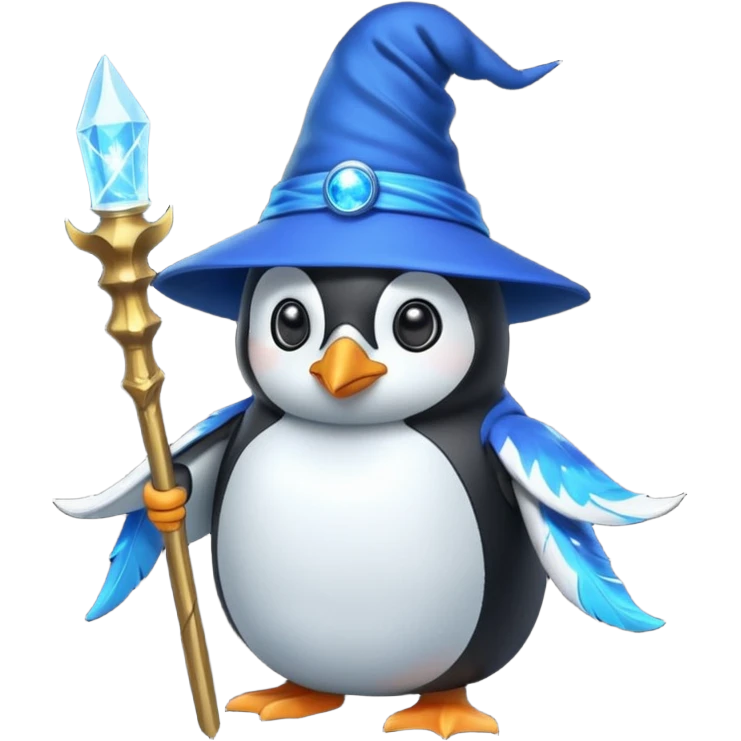 Penguin Wizard emoji