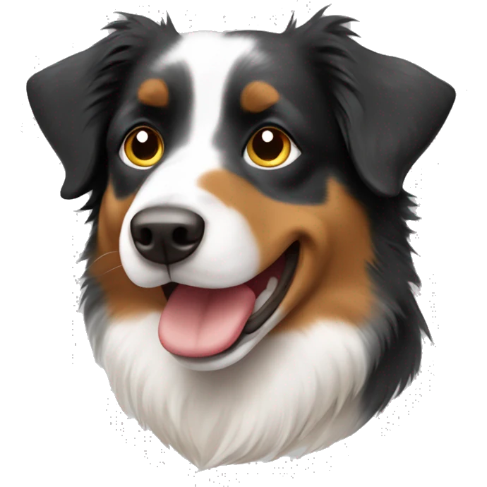 Australian shepherd tricolor  emoji