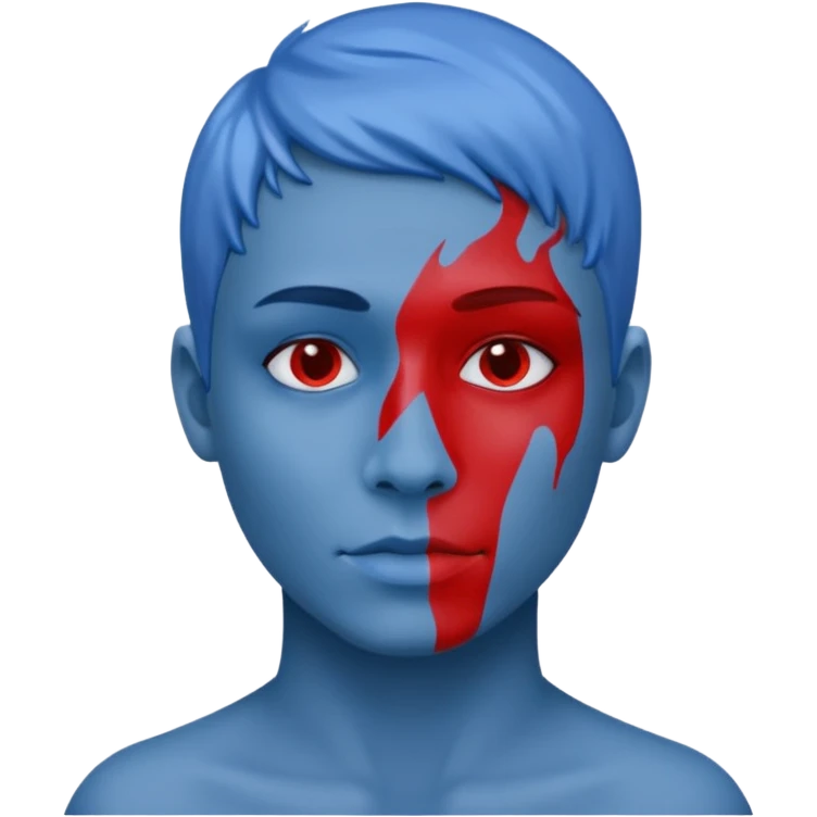 blues with red stuff emoji
