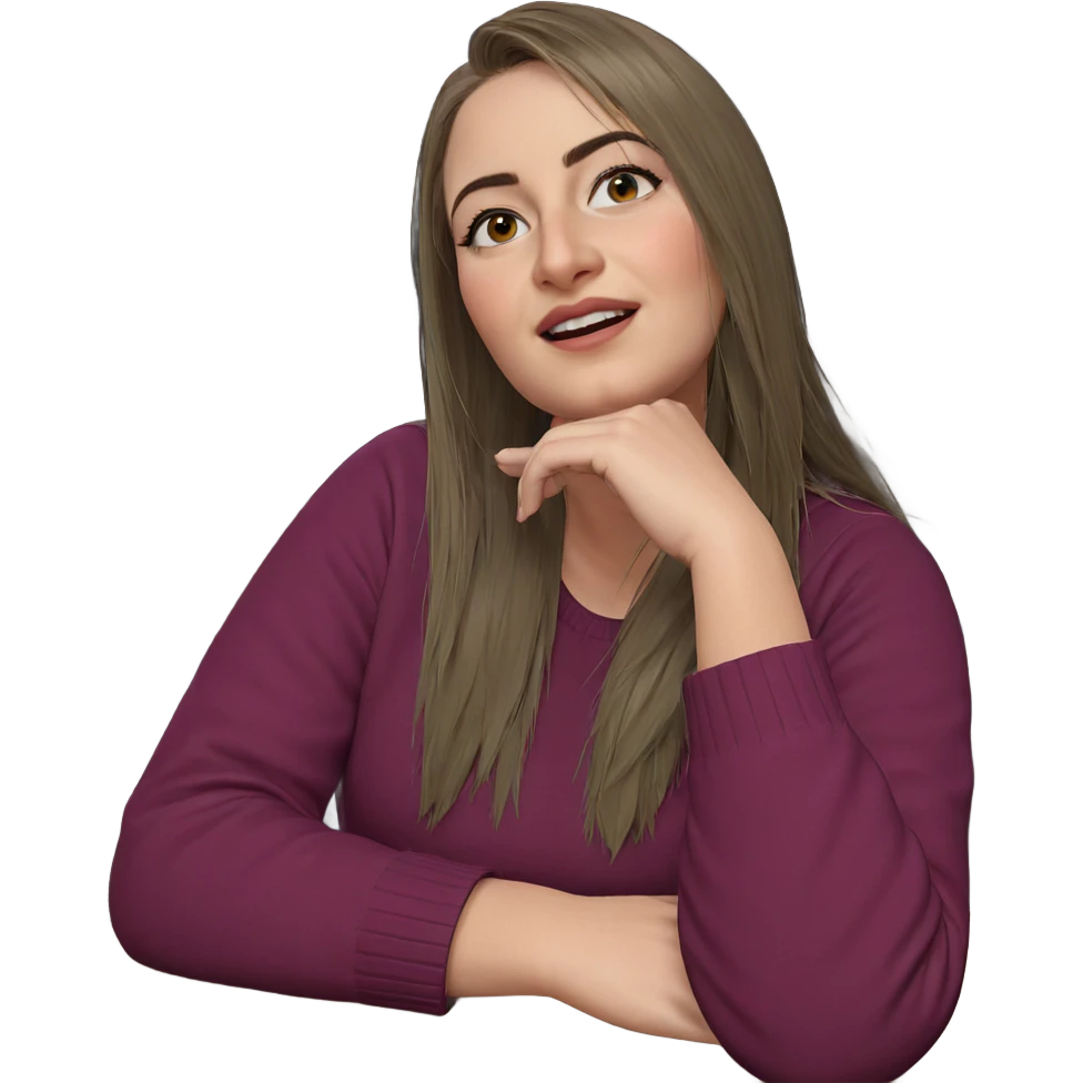 cozy indoor girl portrait emoji
