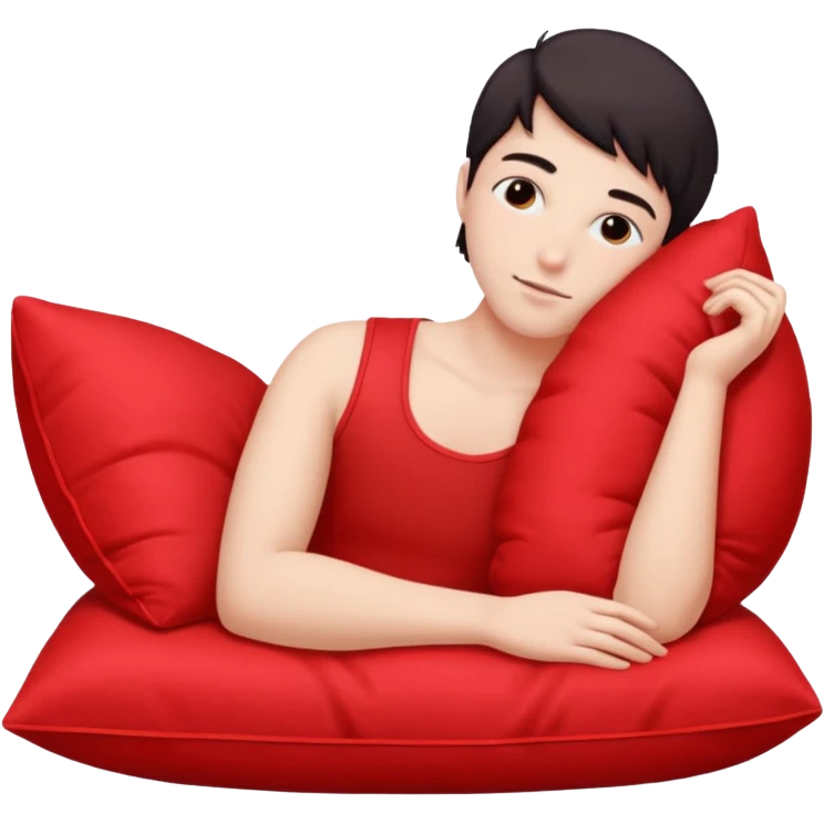 resting with red pilow emoji