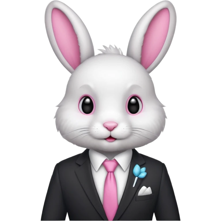 bunny in suit emoji