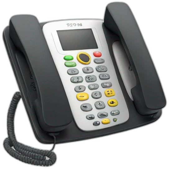 Dual handset phone emoji
