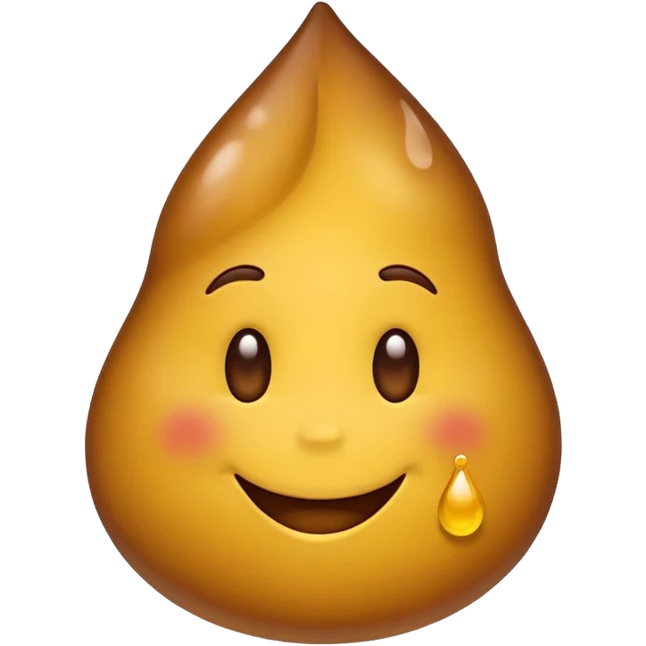 poop emoji and yellow droplet emoji, both with expressive faces emoji