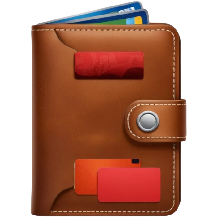 portefeuille avec billet et carte bancaire emoji