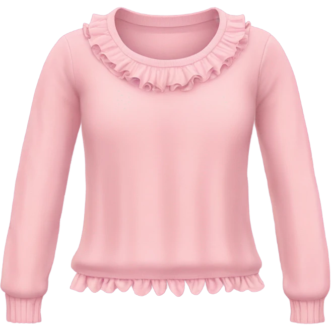 Coquette pink sweater emoji