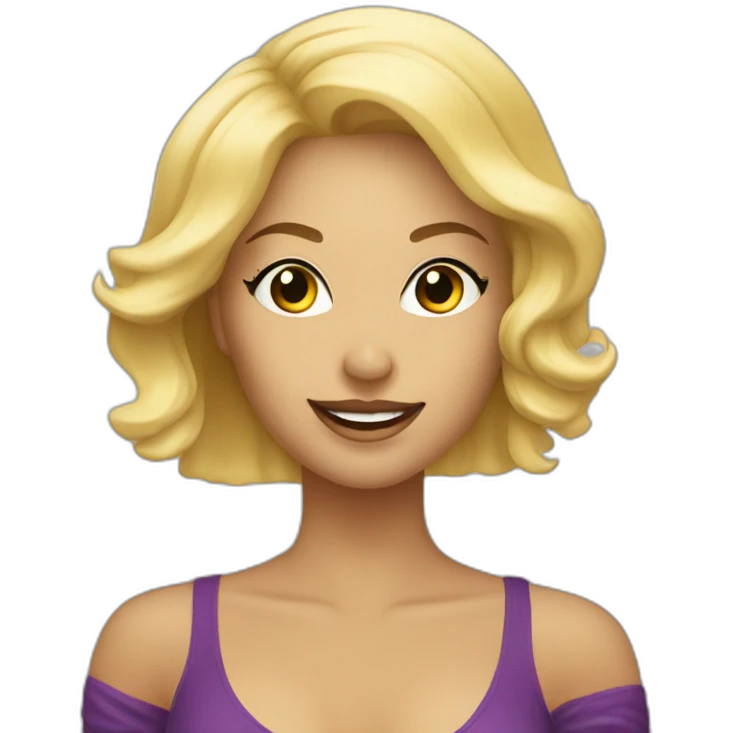 kizomba dancing blonde woman emoji