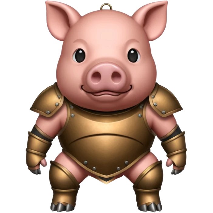armored pig emoji