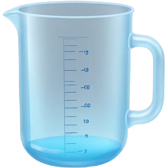 measuring cup filled with water emoji