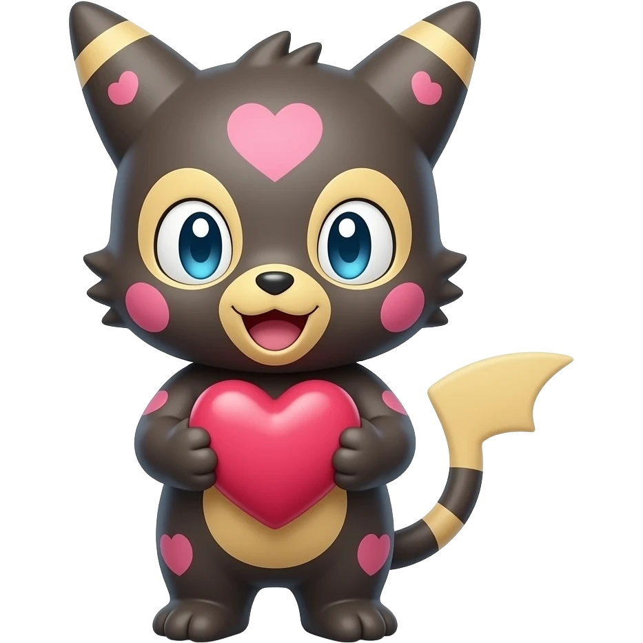 Mimikyu pokemon heart emoji