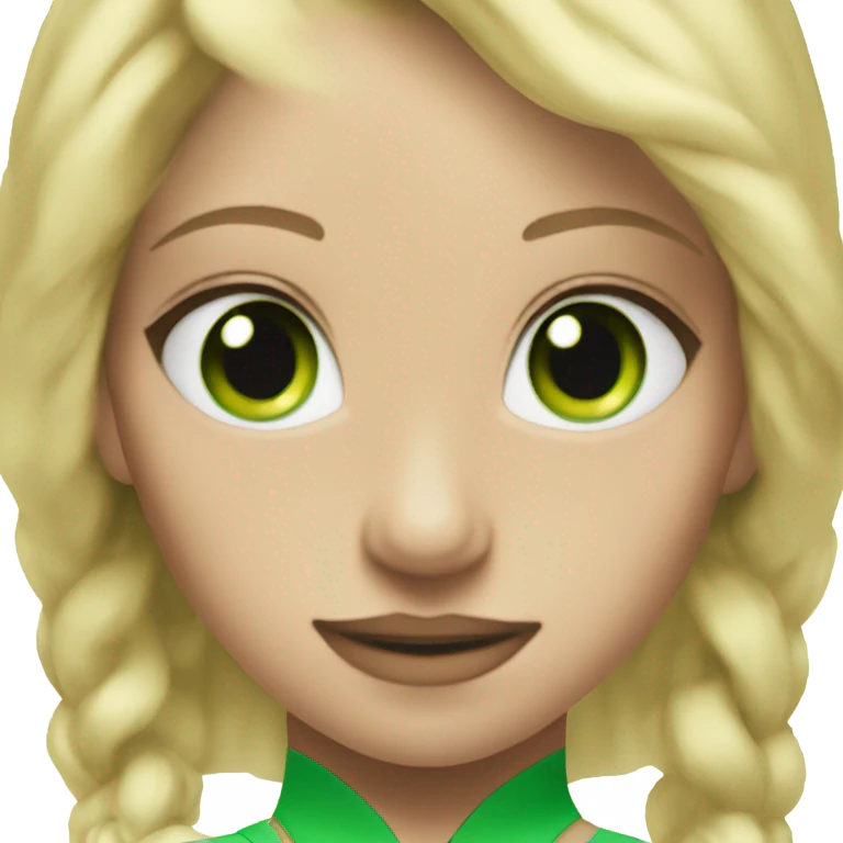 Blonde kiropractic green eyes gymnast emoji