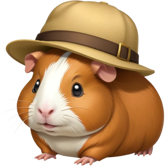 guinea pig wearing a hat emoji