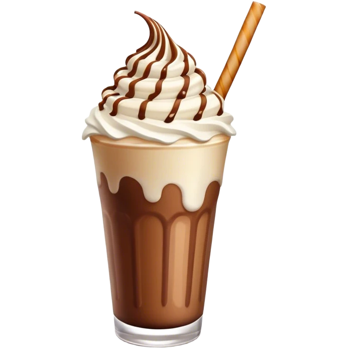 chocolate caramel swirl milkshake emoji
