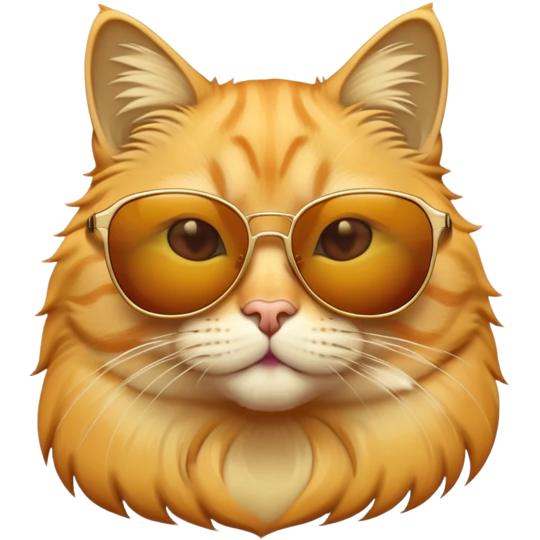 yellow cat wearing sunglasses emoji