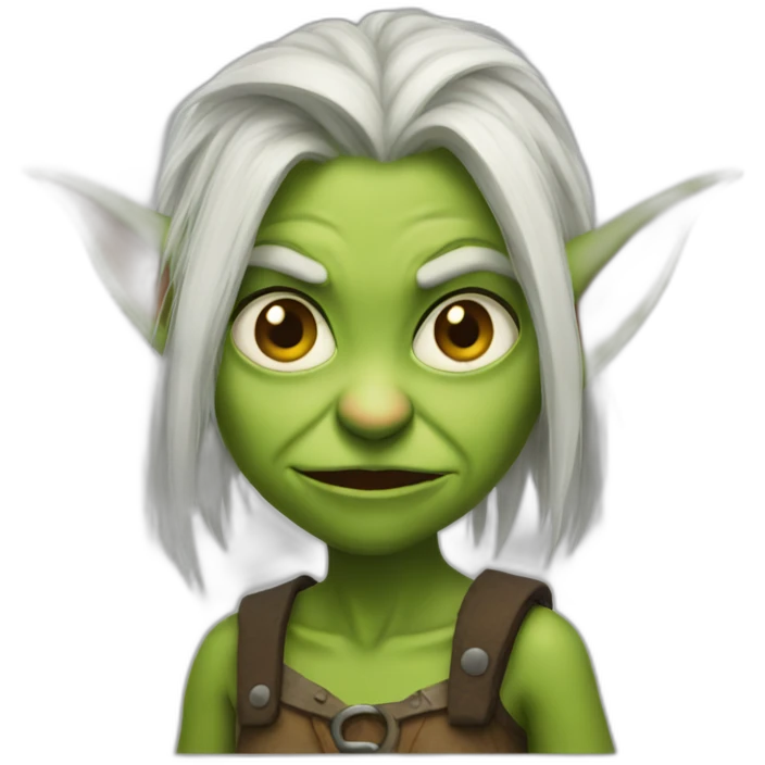goblin mad girl emoji