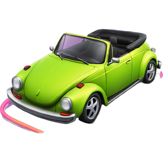 neon vw convertible emoji