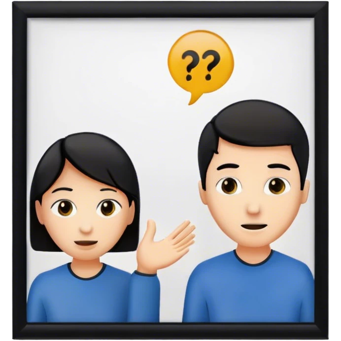 Eavesdropping through a wall emoji