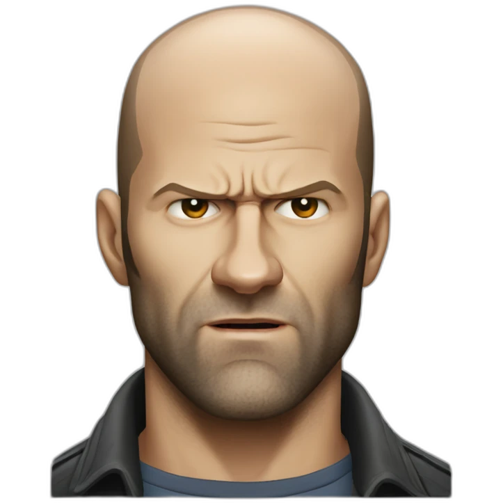 very angry Jason Statham emoji