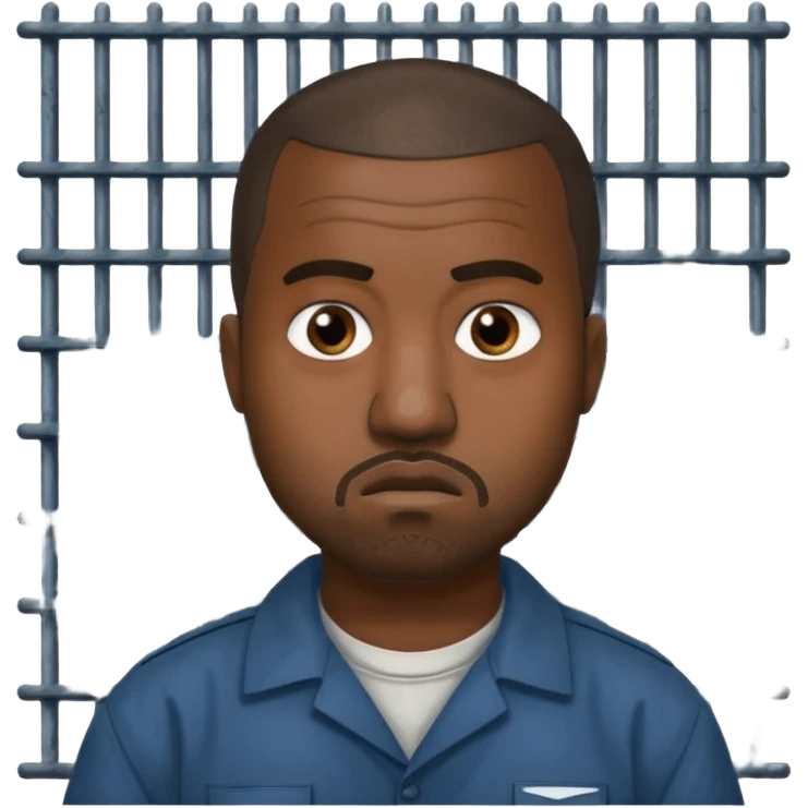 kanye west in prison uniform emoji