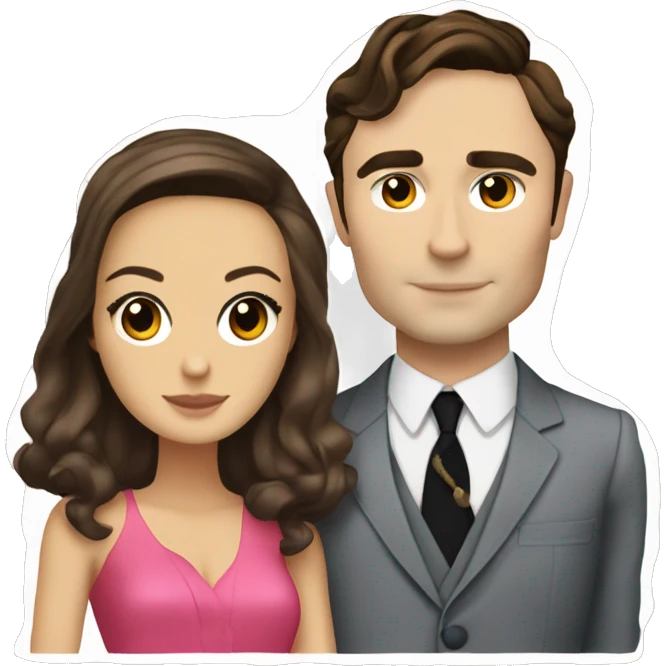 blair waldorf and chuck bass emoji