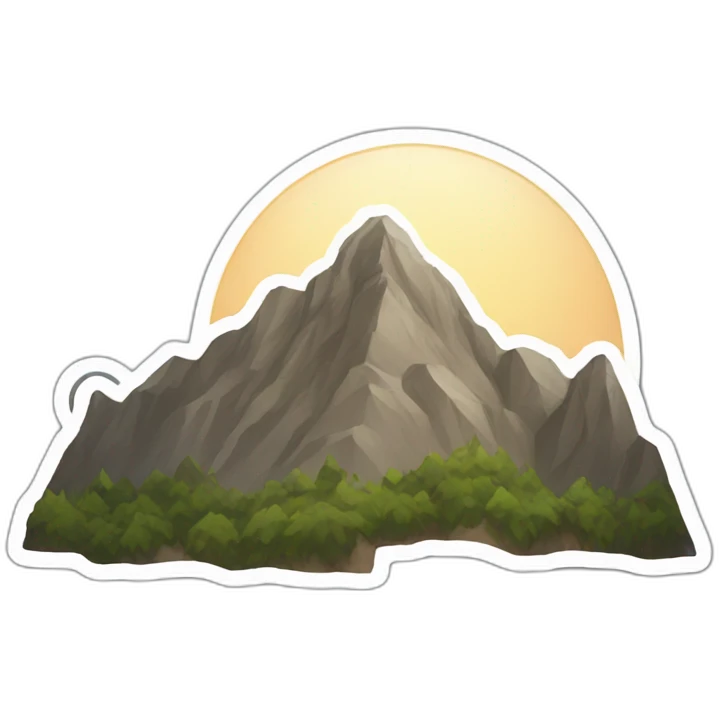 Mountain sticker emoji