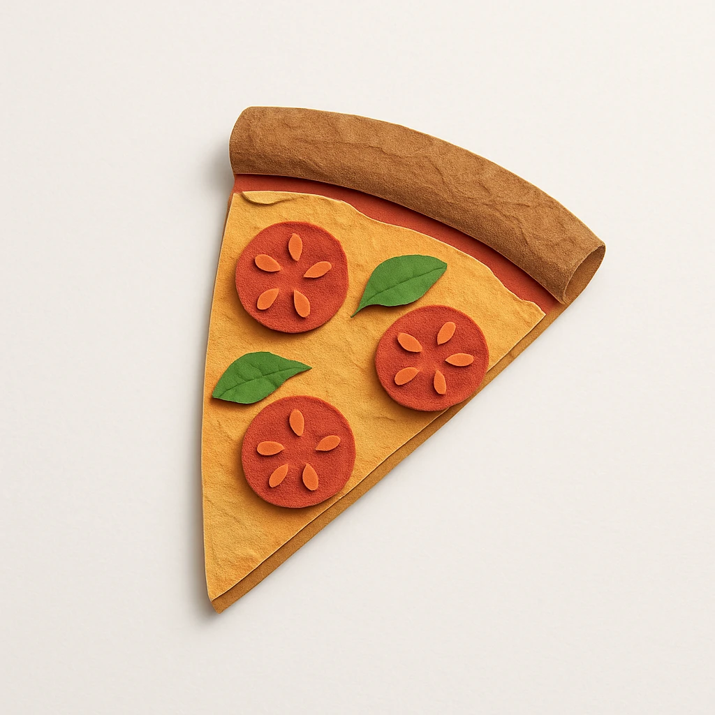 slice of margherita pizza emoji