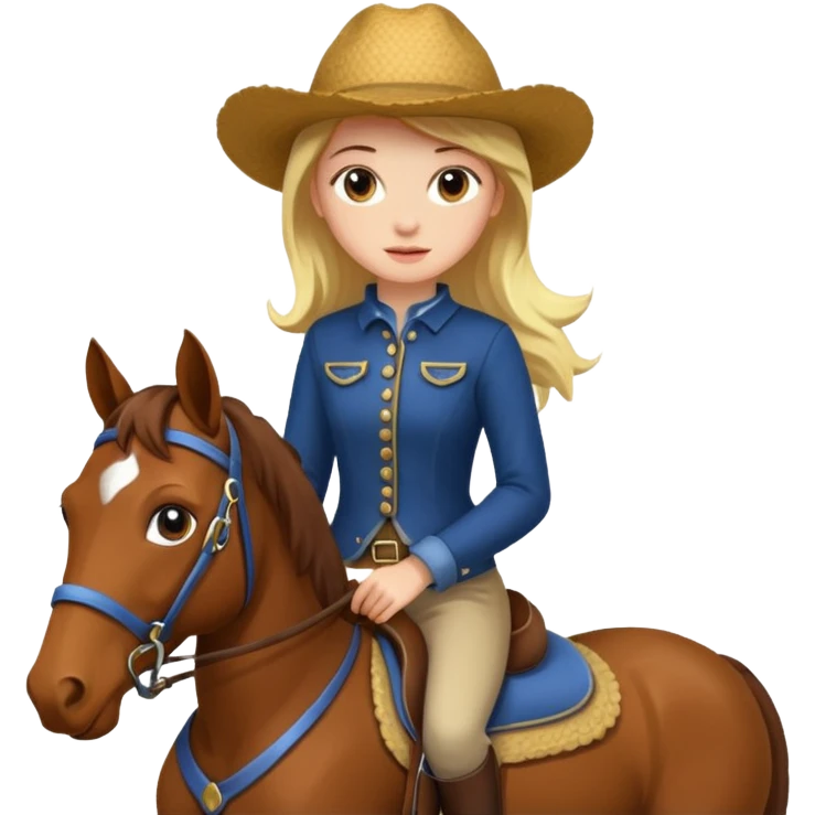 girl riding a horse emoji