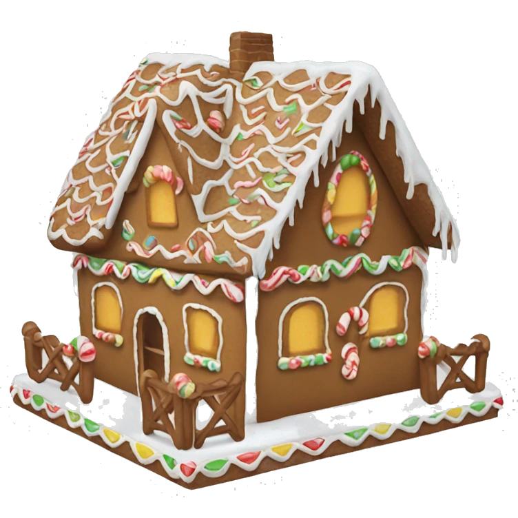 gingerbread house  emoji