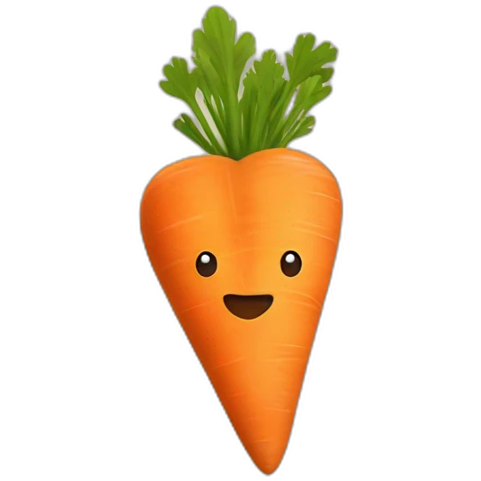 carrot love shape emoji