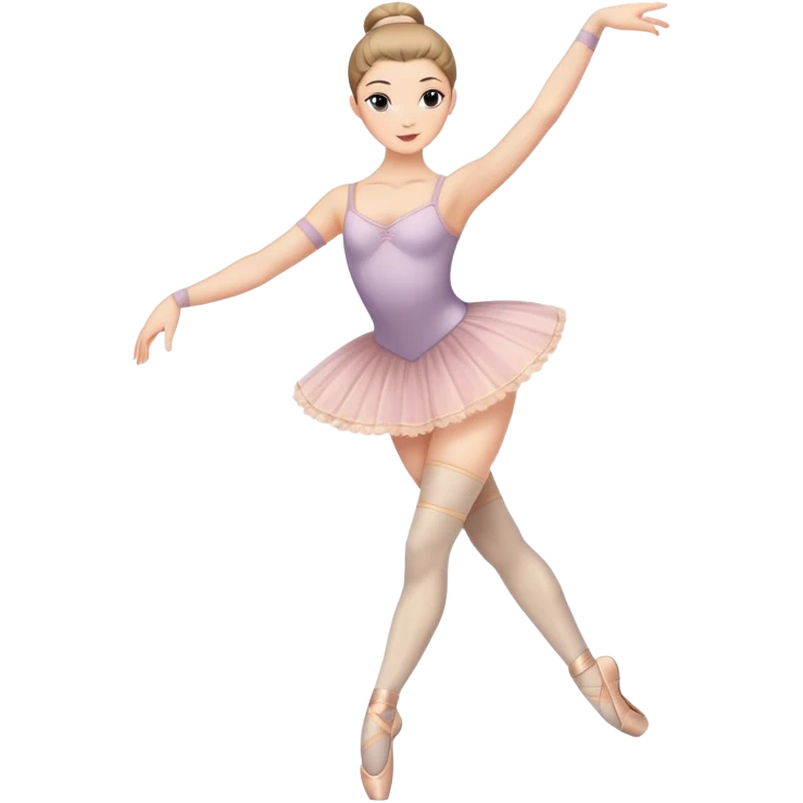 Ballet dancer in thigh highs emoji