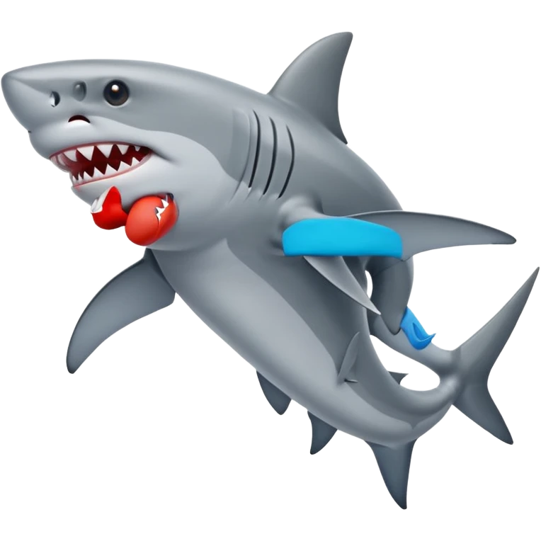 Shark with legs and nikes  emoji