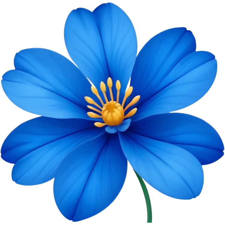 Flor azul emoji
