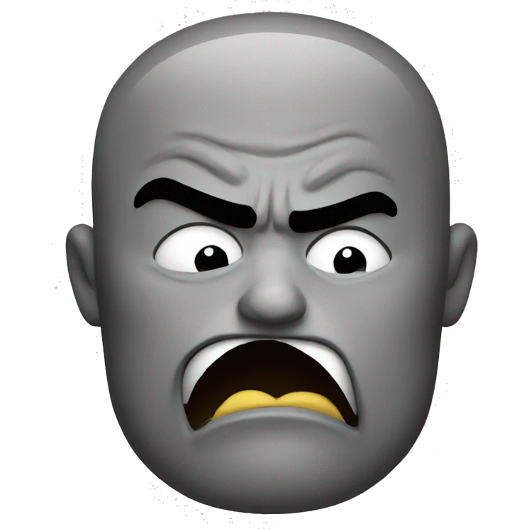 A angry face with tungue emoji